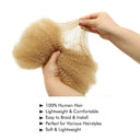 UK Shipping | #27 Blonde Afro kinky Bulk Hair Extensions For Braiding Dreadlock Human Hair