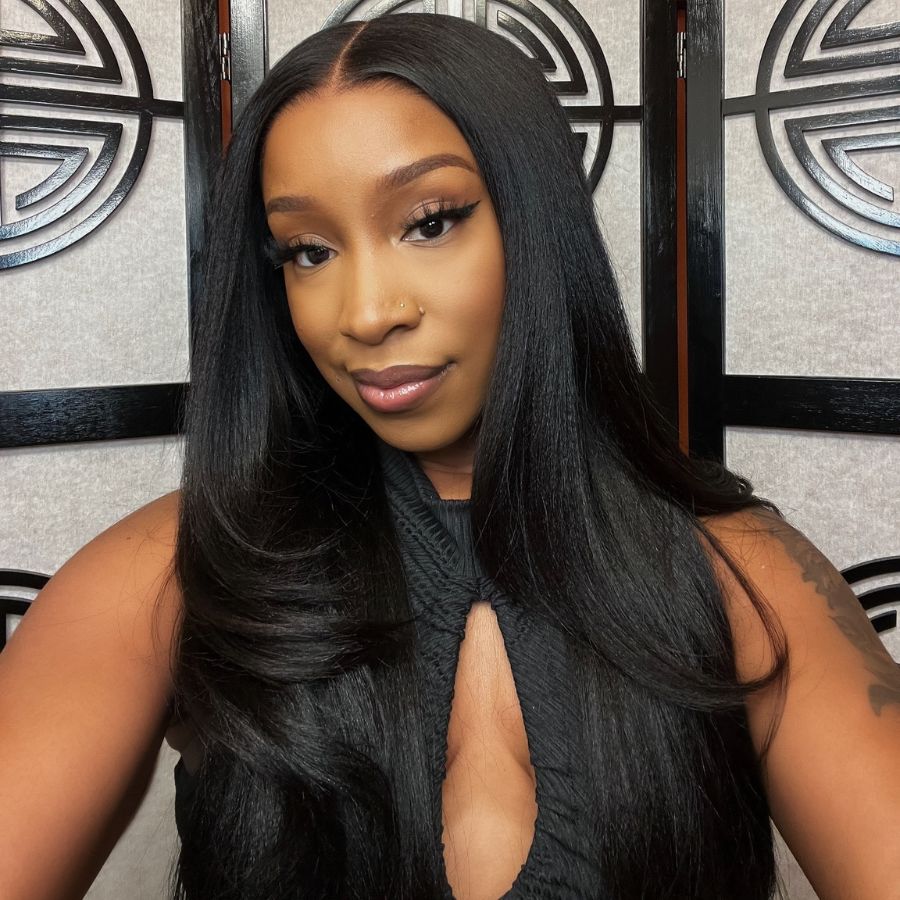 WOWANGEL 13X6 Yaki Straight Skinlike Real HD Lace Front Glueless Wig