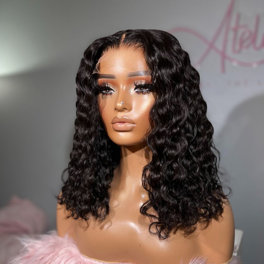 WOWANGEL Water Wave BOB 13x6 Skinlike Real HD Lace Front Wig