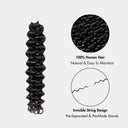 WOWANGEL Loose Curly Pre-Separated Feather Crochet Human Hair Extensions for Miracle Knots Boho Braids
