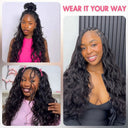 WOWANGEL Miracle Knots Crochet Hair Pre-Separated Feather Crochet Human Hair Extensions