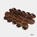 WOWANGEL Hellbraune Miracle Knots Häkelhaar-Extensions, vorgefertigte Feder-Häkelhaar-Extensions, Wasserwelle