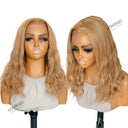WOWANGEL Honey Blonde Wave Bob 13X6 HD Lace Front Wigs