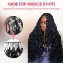 WOWANGEL Miracle Knots Crochet Hair Pre-Separated Feather Crochet Human Hair Extensions