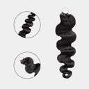 Extensiones de cabello humano de ganchillo con plumas preseparadas y rizadas birmanas de WOWANGEL