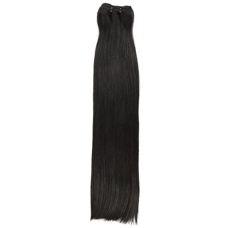 Straight Burmese hair bundle made from 100% virgin hair, offering a sleek and natural look for versatile styling.