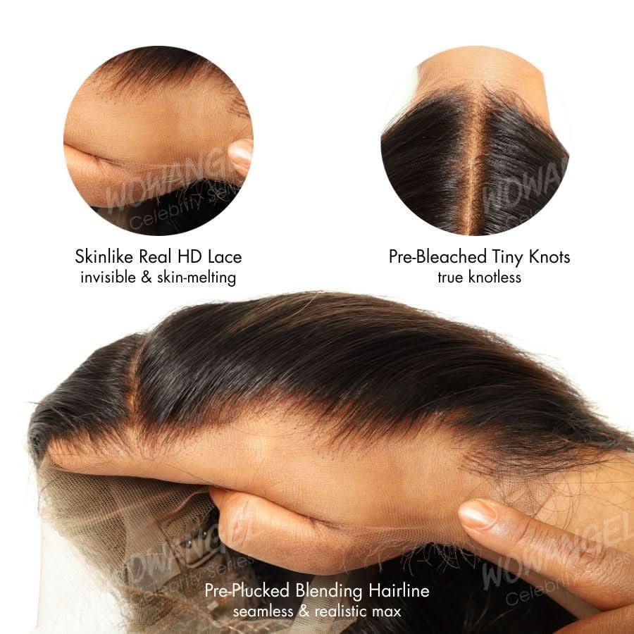 WOWANGEL Ombre Brown 360 Invisible Strap HD Lace Wig Body Wave Clean Hairline