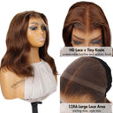 WOWANGEL Light Brown 13x6 Skinlike Real HD Lace Wig Short Wave BOB
