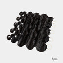 Extensiones de cabello humano de ganchillo con plumas preseparadas y rizadas birmanas de WOWANGEL