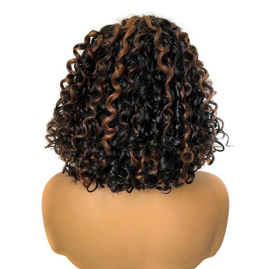 WOWANGEL Highlight Curly Wear & Go 5x5 HD Lace Closure BOB Wig