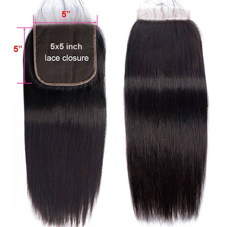 Lace Closure Only, 5x5 Transparent Lace Closure Only, Lace Piece