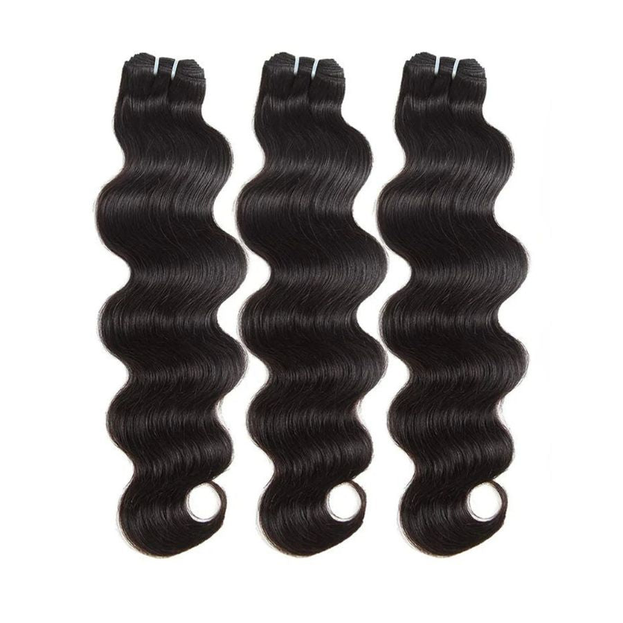 WOWANGEL Body Wave Raw Hair Bundles Deal 3pcs 100% Human Virgin Hair Weaves