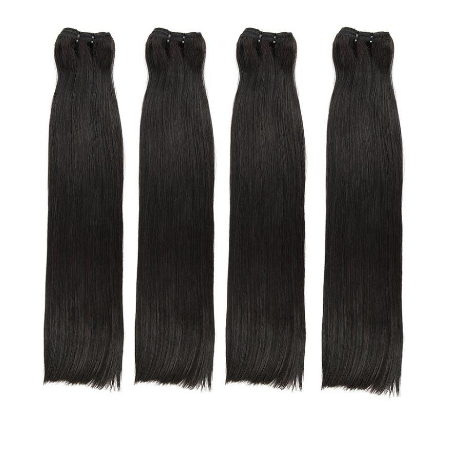 WOWANGEL Premium Raw Hair Bundles Deal 4Pcs Straight/Body Wave/Deep Wave