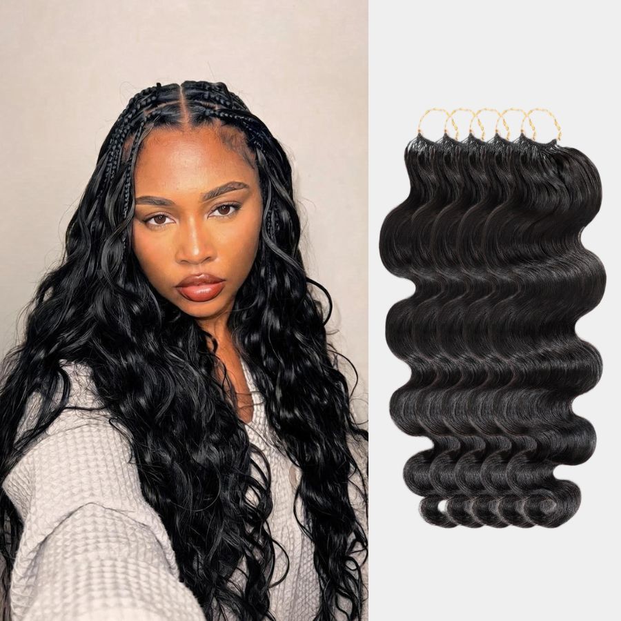 Extensiones de cabello humano de ganchillo con plumas preseparadas y rizadas birmanas de WOWANGEL