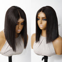 WOWANGEL 2x6 HD Lace Closure Perücke, tragbar, kleberlos, Kim K Straight Bob