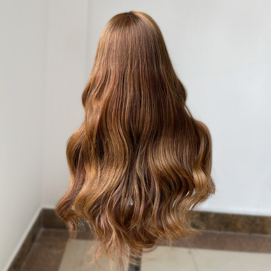 WOWANGEL Balayage 5X5 HD Lace Closure Wigs Glueless Wig Premium Raw Hair