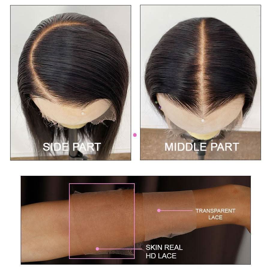 WOWANGEL Balayge Blonde HD Lace 13X6 Full Frontal Wig Body Wave Pre Plucked Hairline - wowangel