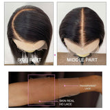 WOWANGEL Balayge Blonde HD Lace 13X6 Full Frontal Wig Body Wave Pre Plucked Hairline - wowangel