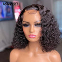 Clearance Deal | WOWANGEL Curly Bob 13X6 Skinlike Real HD Lace Front Wig