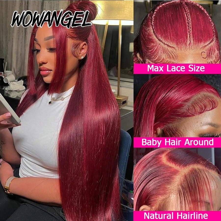 Summer Clearance | 99J Burgundy 13X6 Pre-Everything Glueless Wig HD Lace Wigs