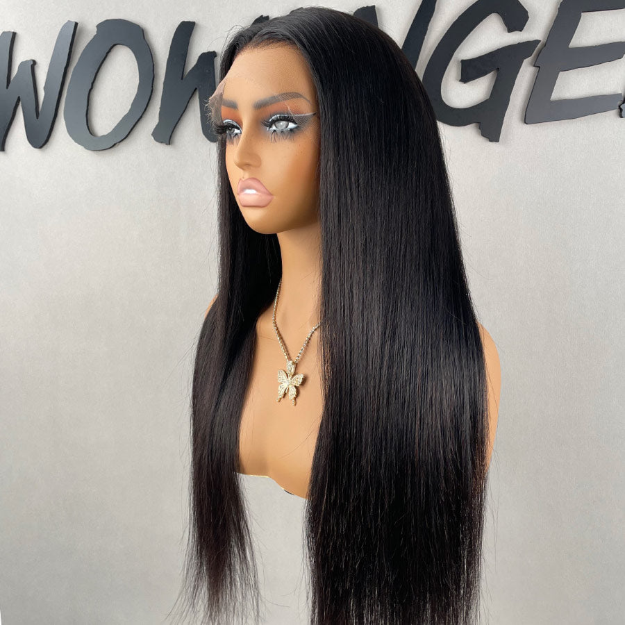 WOWANGEL 250% Density 13X6 HD Lace Front Wigs Straight HD Lace Closure Wig