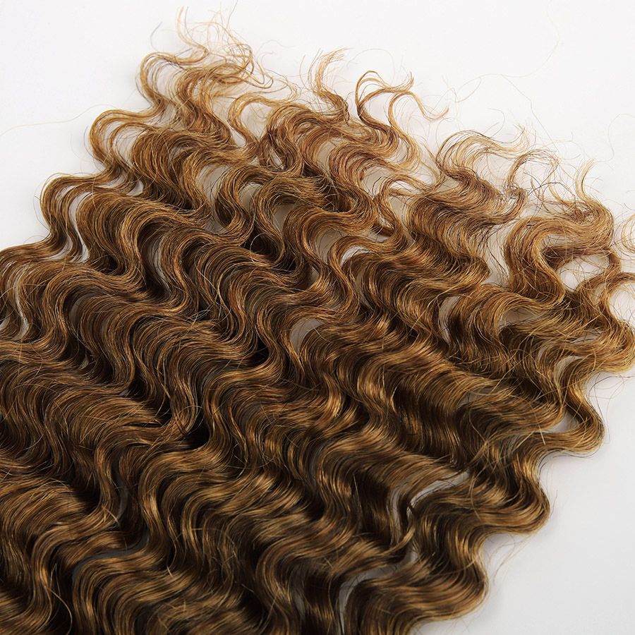 Detailed view of WOWANGEL deep wave hair curls.