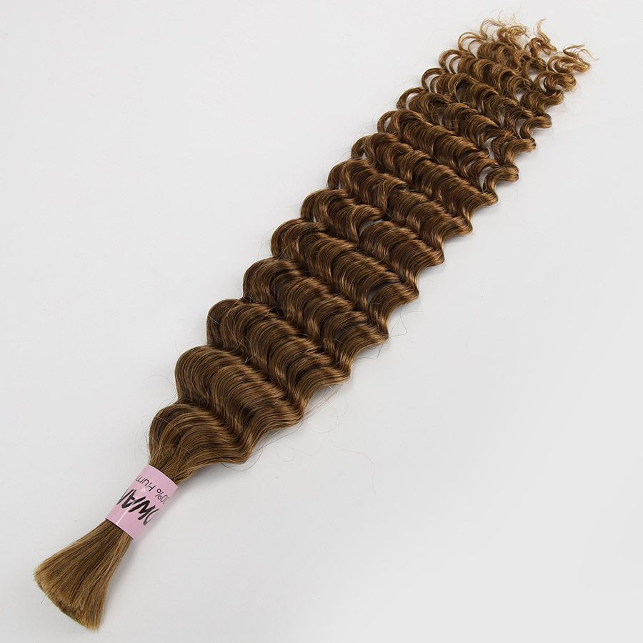 WOWANGEL deep wave hair bundle with defined curls.