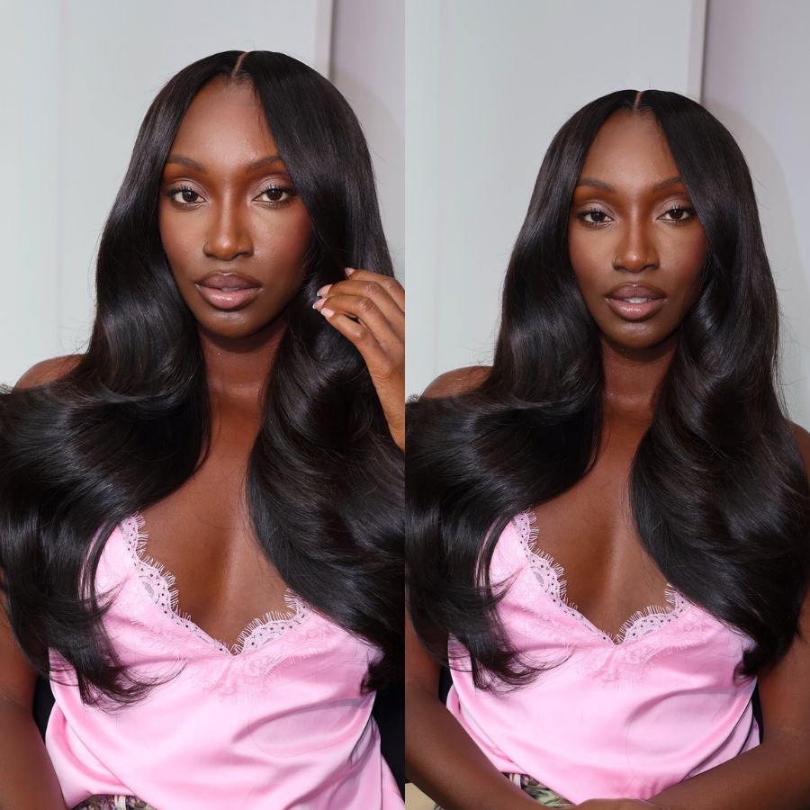 WOWANGEL Premium Raw Hair 5X5 HD Lace Closure Wigs Silk Straight Wig