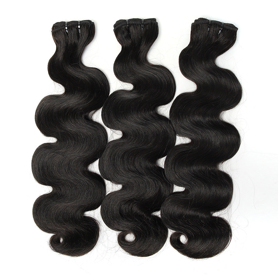 WOWANGEL Premium Raw Hair Bundles Deal 3pcs Straight/Body Wave/Deep Wave