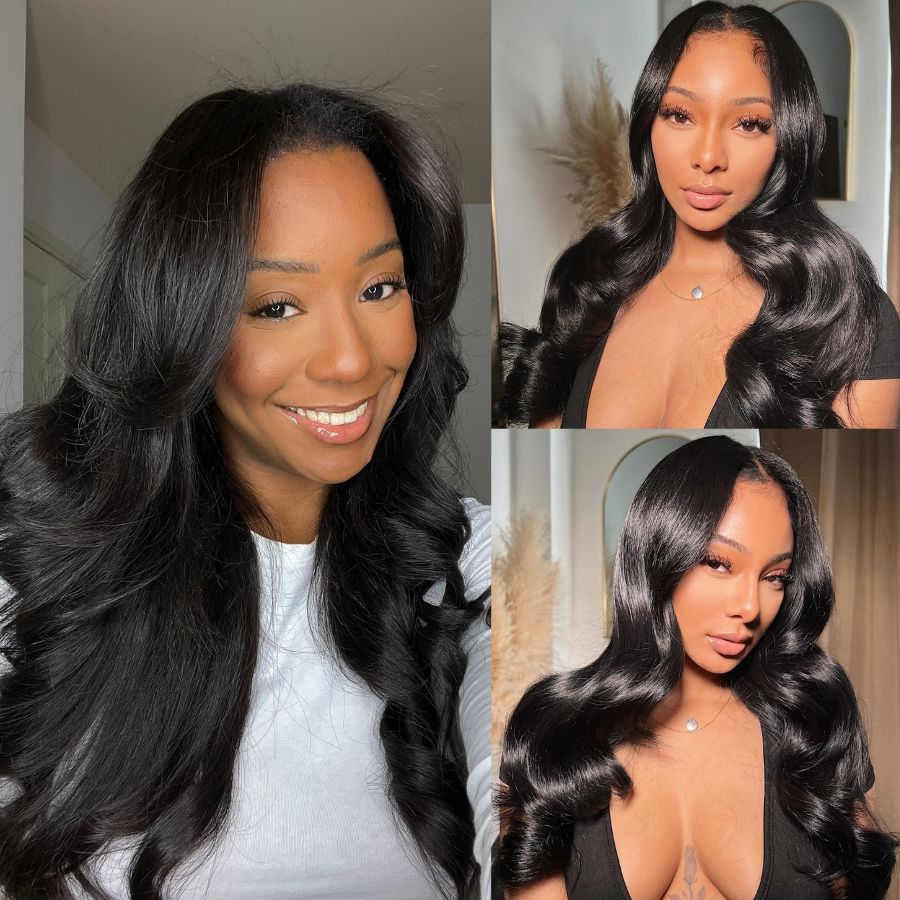 WOWANGEL Body Wave Wig, natural look, easy to wear