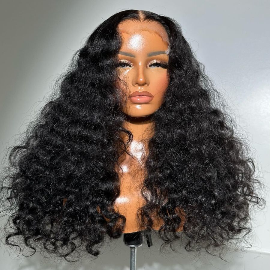 WOWANGEL Wand Curl Wear & Go 6x6 Skinlike Real HD Lace Closure Wig Glueless Wig
