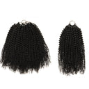BUY 4 GET 1 FREE | Kinky Curly/ Deep Curly/ Burmese Curly Pre-Separated Feather Crochet Miracle Knots Boho Braids - wowangel