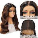 Clearance Deal | Dark Auburn 5X5 HD Lace Closure Wig Body Wave Wear & Go Wig - wowangel