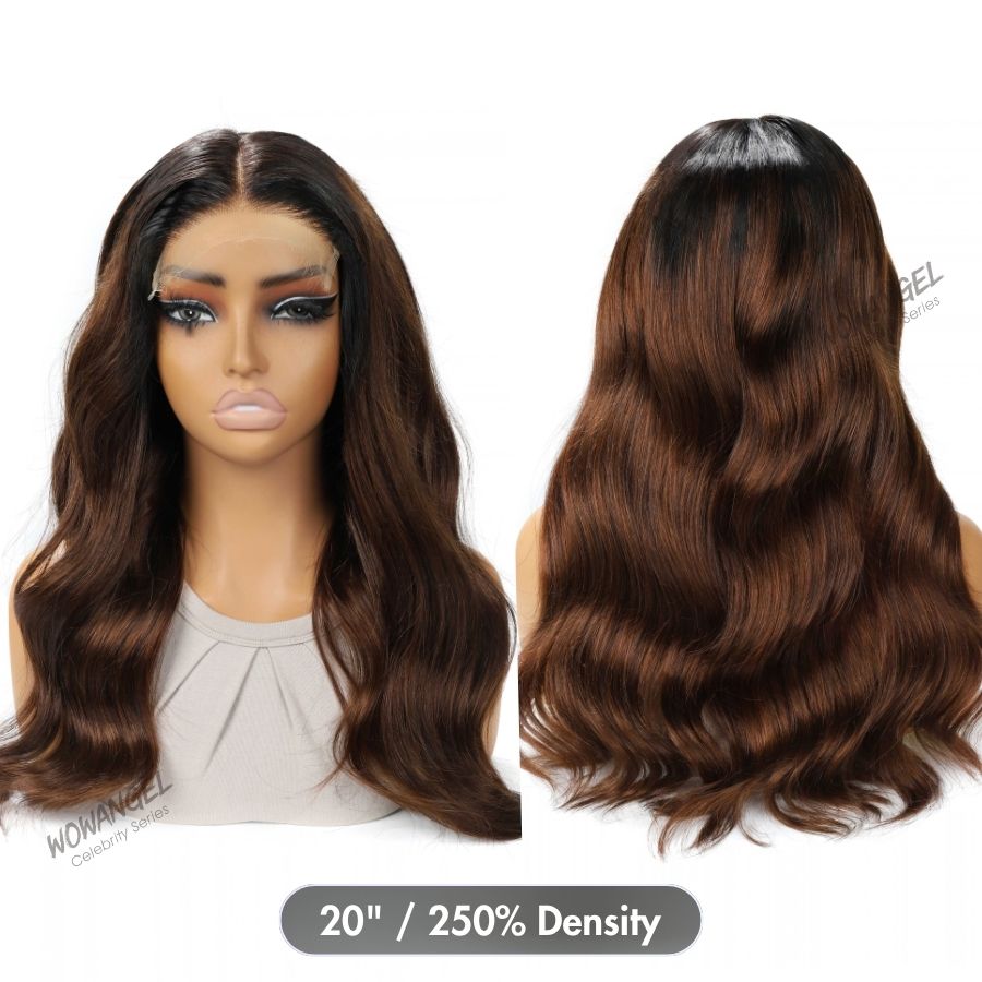 Clearance Deal | Dark Auburn 5X5 HD Lace Closure Wig Body Wave Wear to Go Wig - wowangel