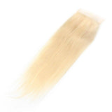 Clearance Deal | Lace Closure Only, 4x4 Transparent Lace Closure Piece 613 Blonde Color - wowangel