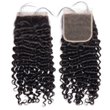 Clearance Deal | Lace Closure Only, 4x4 Transparent Lace Closure Piece Deep Curly - wowangel