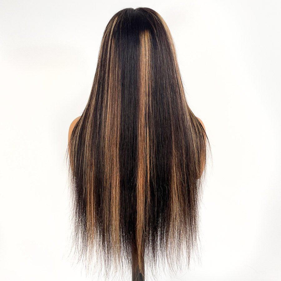 FLASH SALE | 13x6 22 INCH Highlight Silky Straight Skinlike Real HD Lace Front Wig（Sample item – slight signs of use） - wowangel