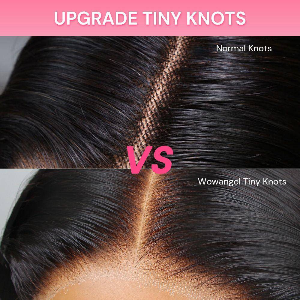 Flash Sale | 26 Inches Natural Black Silky Straight 5X5 Wear Go Glueless Wig HD Lace Wigs （Sample item – slight signs of use） - wowangel