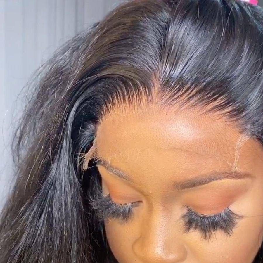 HD lace closure with invisible hairline application