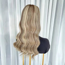 LOLA Blonde Highlight Luxury Raw Hair 9X5 Lace Front Wigs Straight - wowangel