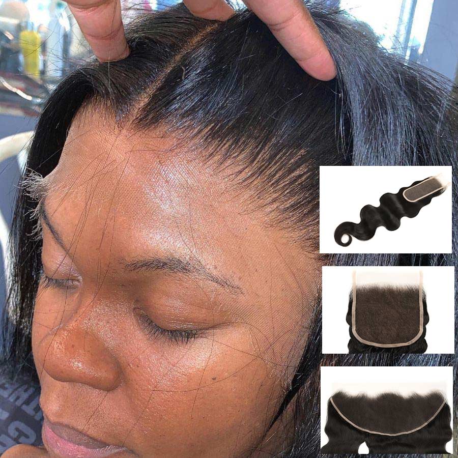 HD Lace Frontal Only, Premium Raw Hair 13x6 13x4 5x5 2x6 Straight Lace Closure Pieces