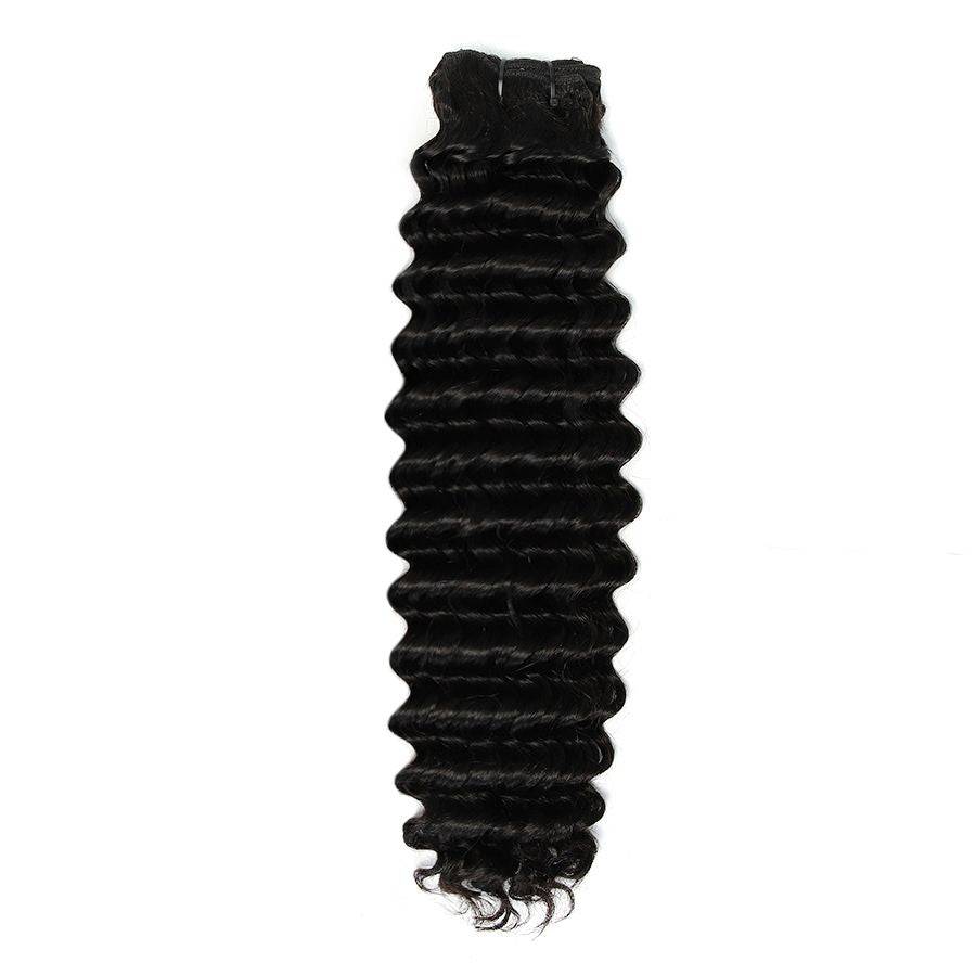 Deep wave Burmese hair bundle featuring 100% virgin hair, delivering defined curls for a voluminous and stylish finish.