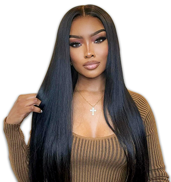 WOWANGEL 250% Density 13X6 HD Lace Front Wigs Straight HD Lace Closure Wig