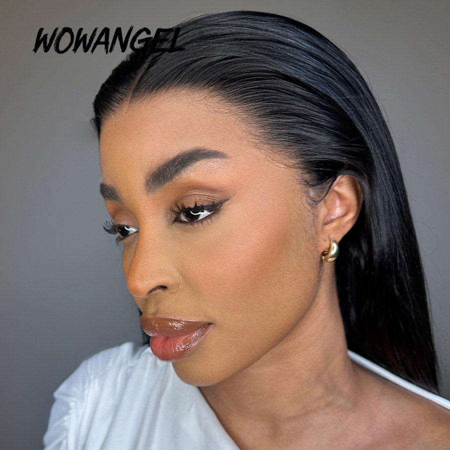 WOWANGEL 250% Density 13X6 HD Lace Front Wigs Straight HD Lace Closure Wig