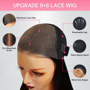 Summer Clearance | Pre-Everything Straight 9X6 Wear to Go Glueless Wig HD Lace Wigs - wowangel