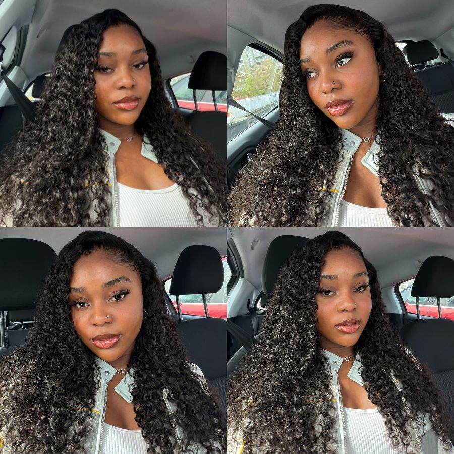 UK Shipping | 250% Density Burmese Curl 13x6 Skinlike Real HD Lace Front Wig - wowangel