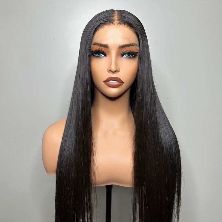 UK Shipping | 7x7 Straight Skinlike Real HD Lace Closure Wig 250% Density - wowangel