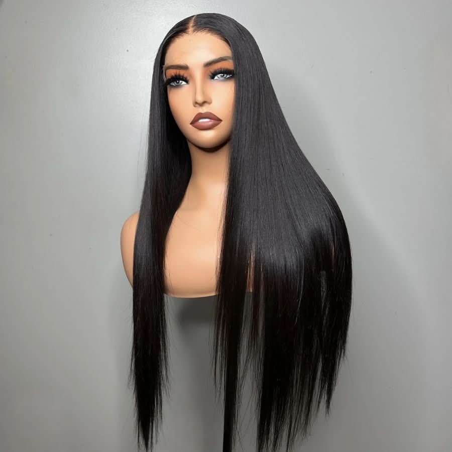 UK Shipping | 7x7 Straight Skinlike Real HD Lace Closure Wig 250% Density - wowangel