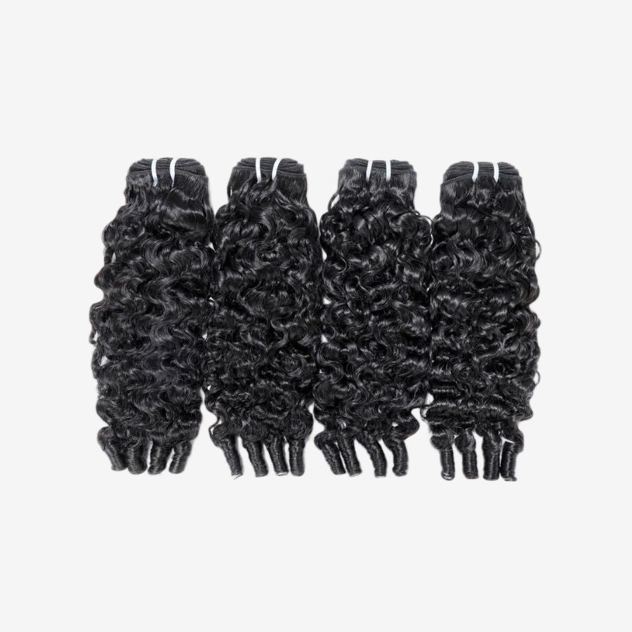 UK Shipping | Burmese Curly Hair Bundles with Spiral Ends 100% Human Hair Weaves - wowangel