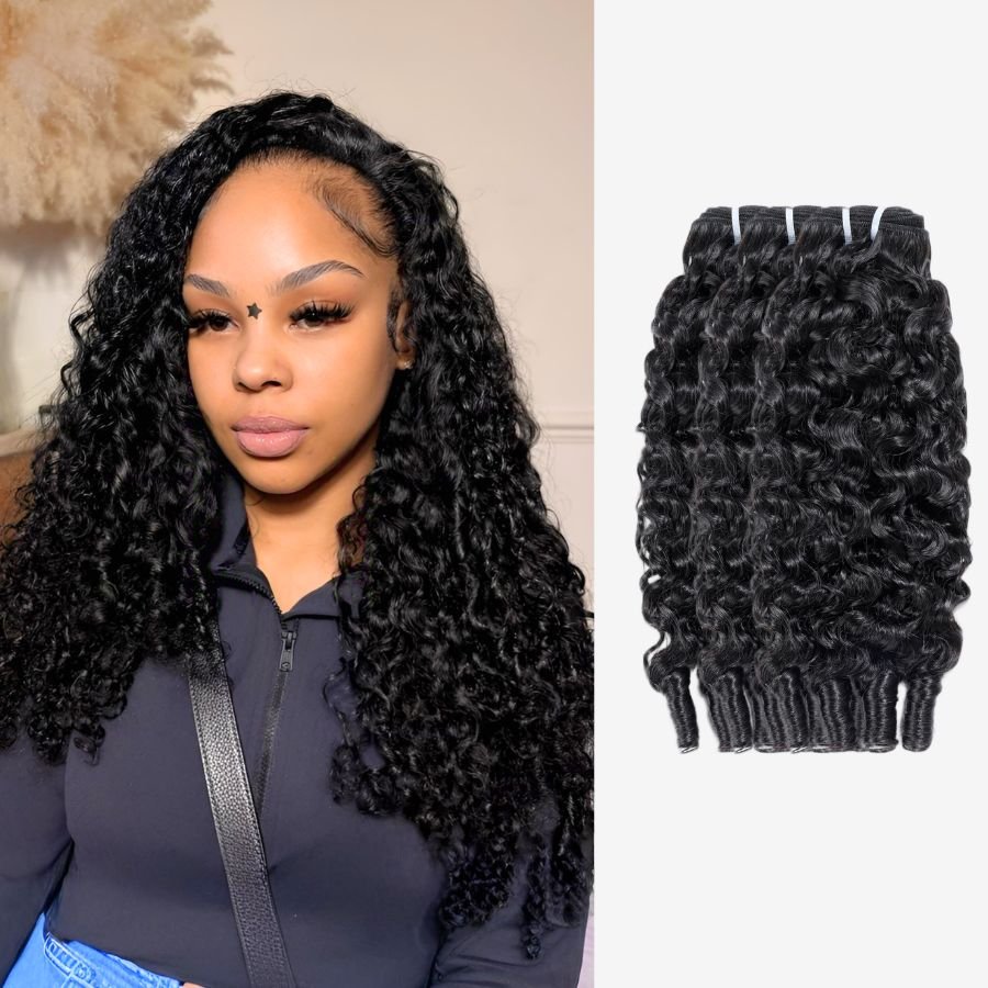 UK Shipping | Burmese Curly Hair Bundles with Spiral Ends 100% Human Hair Weaves - wowangel